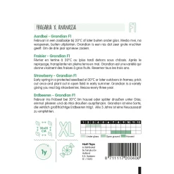 Horti Tops Moestuin<Aardbei Grandian zaad