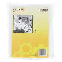 Lotus Verfspullen<Afdekfolie 4 x 6 m 40mic dik