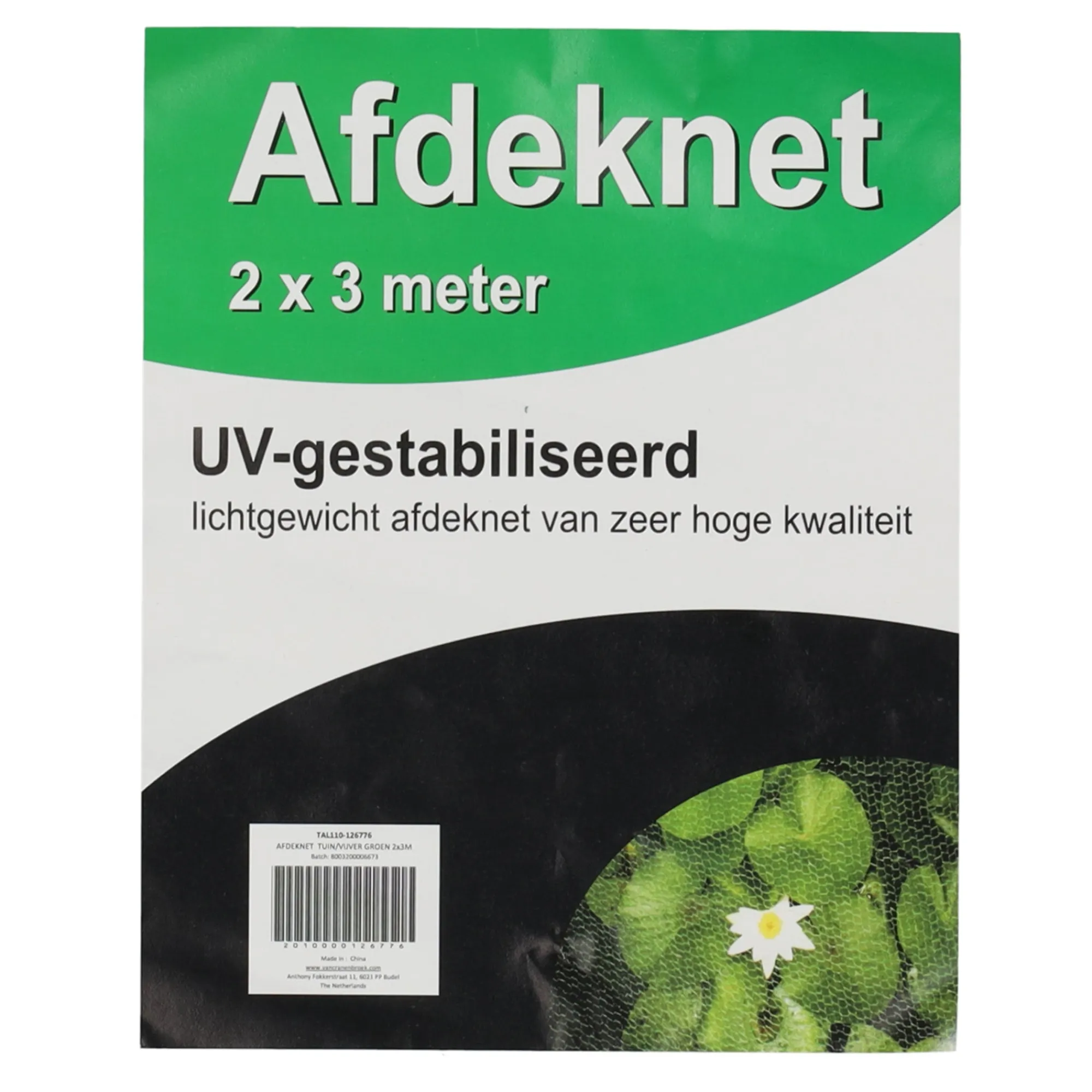 Bel Garden Vijver<Afdeknet tuin/vijver groen 2X3m