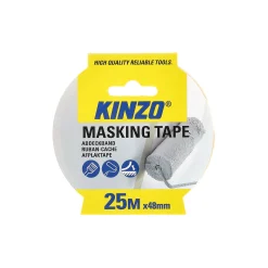 Kinzo Verfspullen<Afplaktape 25m x 48mm