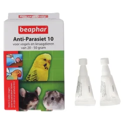 Beaphar Knaagdierverzorging<Anti-parasiet 10 knaag/vogel 20-50g 2st