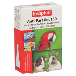 Beaphar Vogelverzorging<Anti-parasiet 150 knaag/vogel +300g 4st