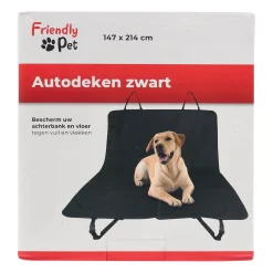 Friendly Pet Reizen Hond<Autodeken zwart 214 x 147 cm