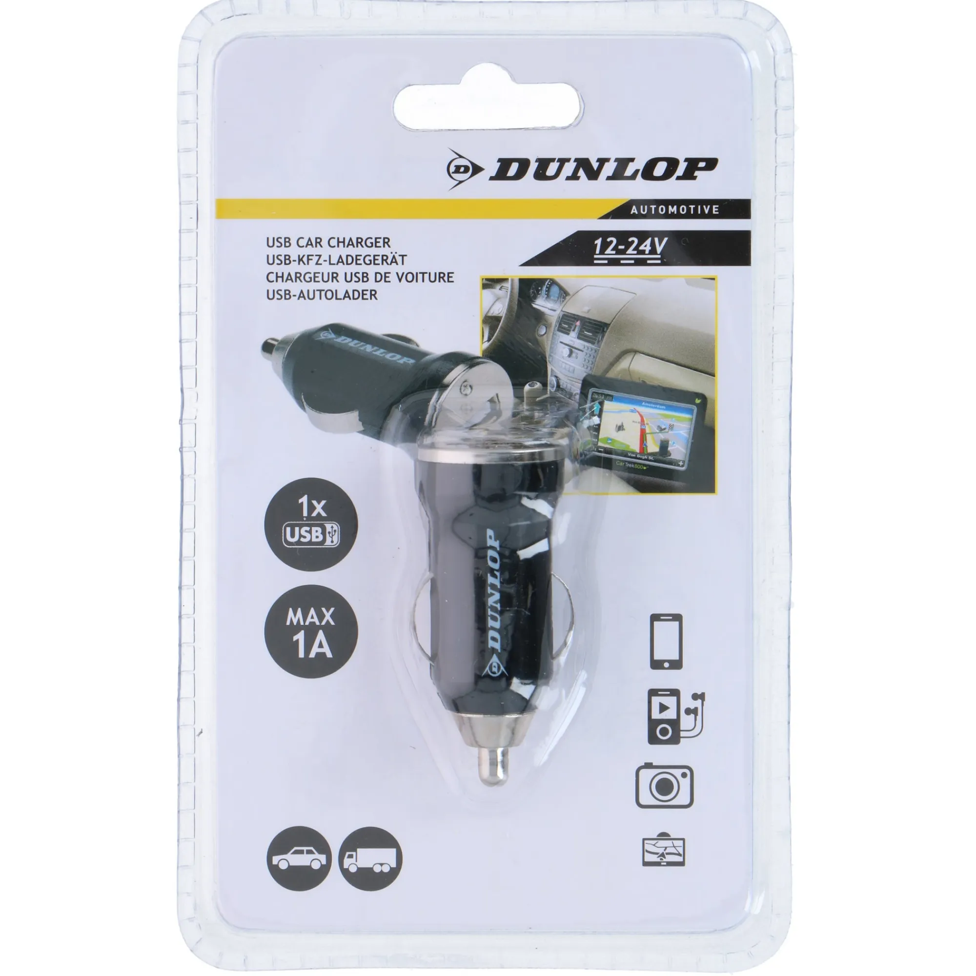 Dunlop Autoaccessoires<Autolader USB 12-24V