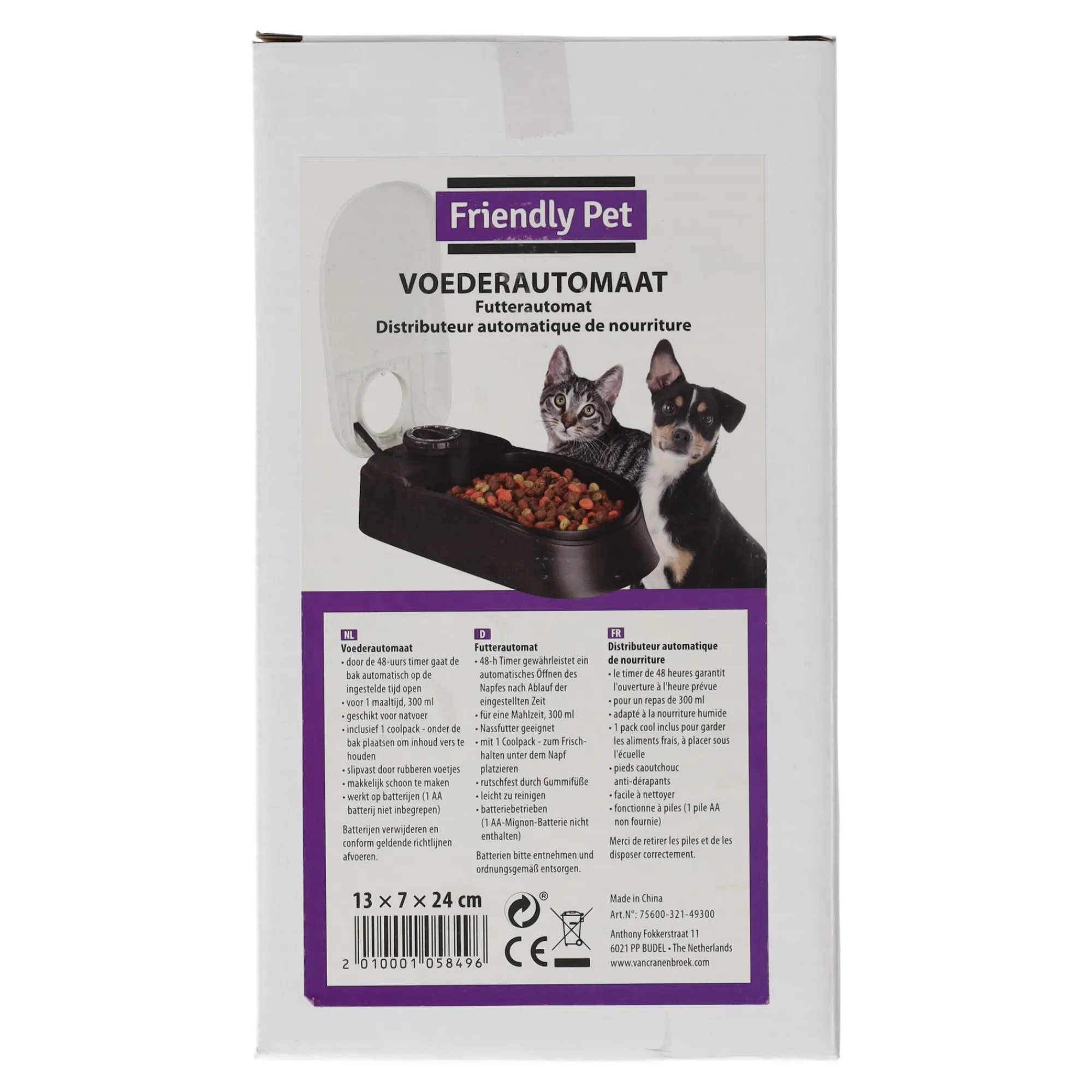 Friendly Pet Drink- En Voerbak Hond<Automatische voerbak 300ml