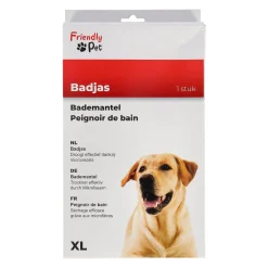 Friendly Pet Hondenverzorging<Badmantel hond blauw XL 75cm
