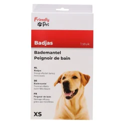 Friendly Pet Hondenverzorging<Badmantel hond blauw XS 30cm