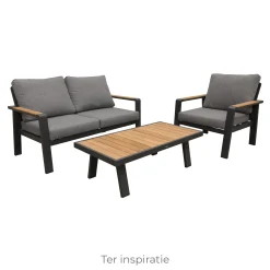 Bois le Duc Loungesets<Bank 2-zit Foxton Antraciet