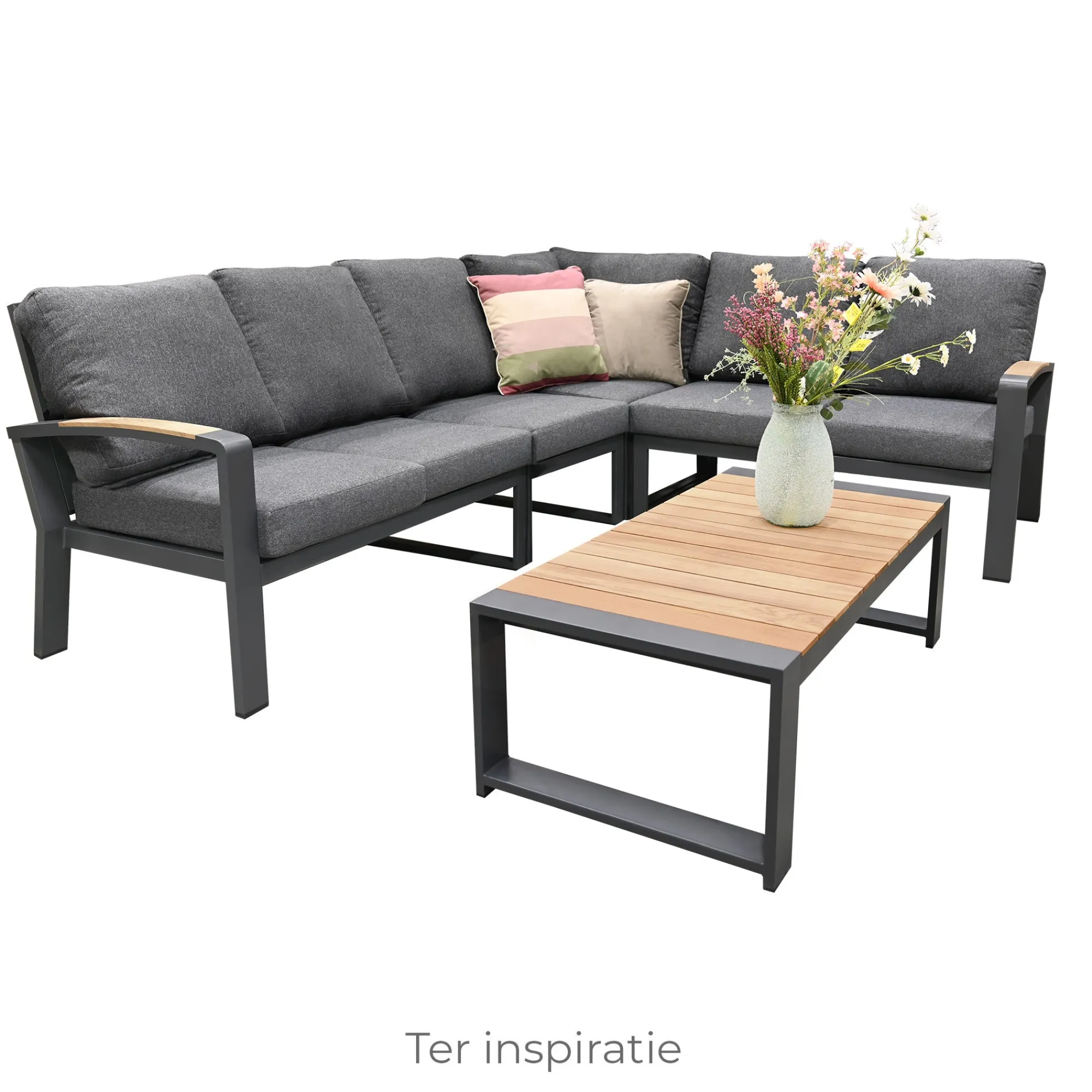 Bois le Duc Loungesets<Bank 2-zit Foxton Antraciet