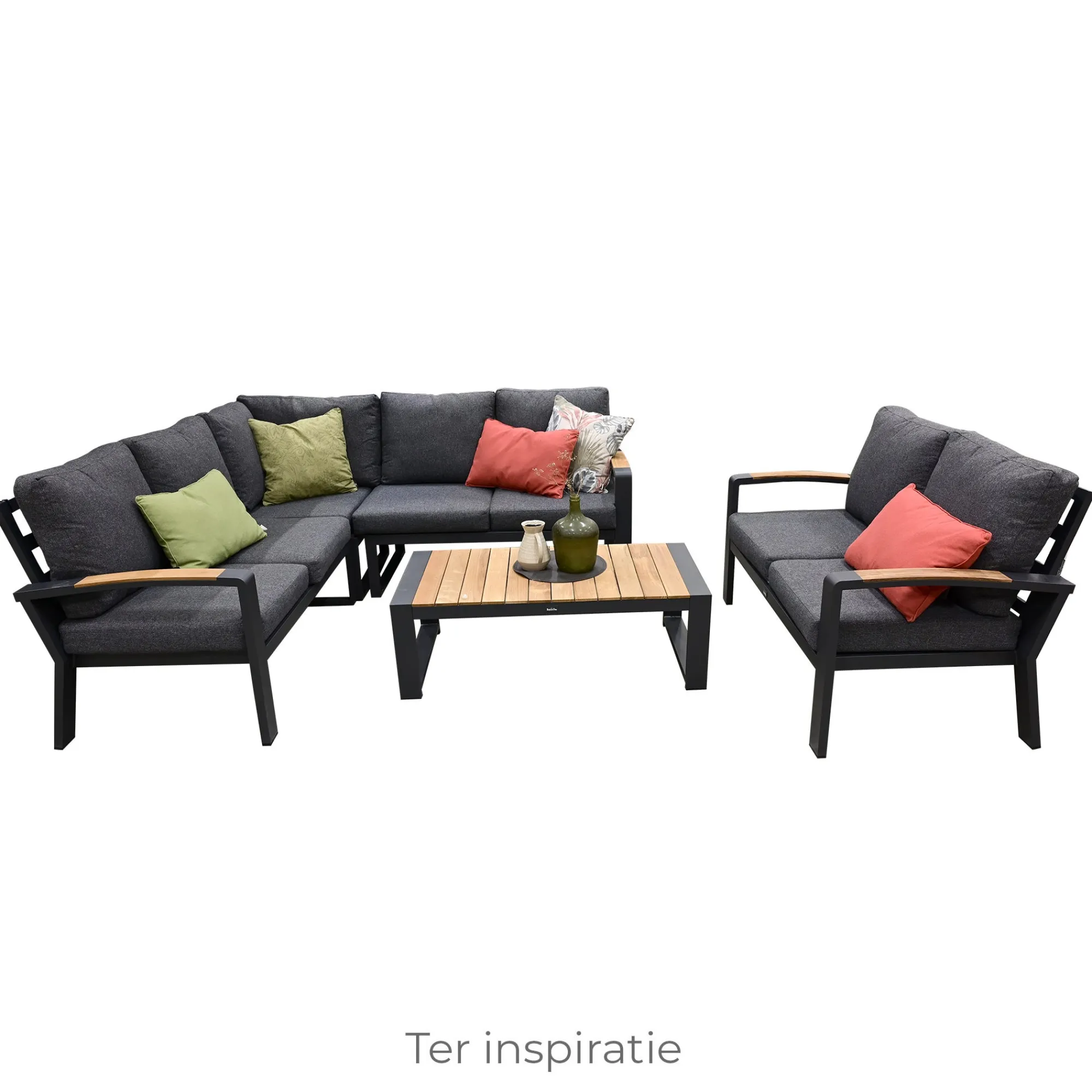 Bois le Duc Loungesets<Bank 2-zit Foxton Antraciet