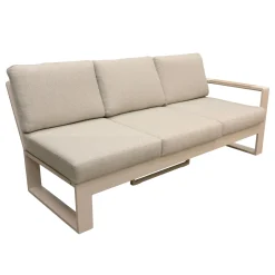 Bois le Duc Loungesets<Bank 3-zit links Malviza latte met kussens