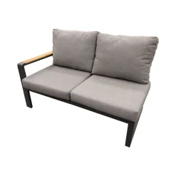 Bois le Duc Loungesets<Bank 2-zit rechts Salvo Antraciet