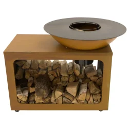 Houtskoolbarbecues|Vuur- & Terrasverwarming<Barbecue met vuurschaal D80 Creston