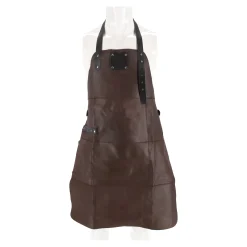 Barbecueaccessoires<Barbecue schort leder bruin