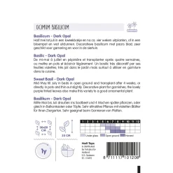 Horti Tops Moestuin<Basilicum dark opal zaad