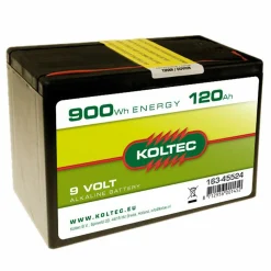 Koltec Afrastering<Batterij 9V - 120Ah Alkaline