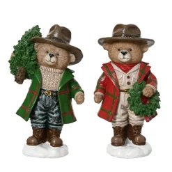 Decoris Kerstdecoratie<Beeld beer 14.5 cm