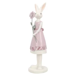O'malley Pasen<Beeld konijn roze 26cm