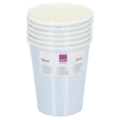 Party Casa Koken & Tafelen<Beker papier 6st 2 assorti