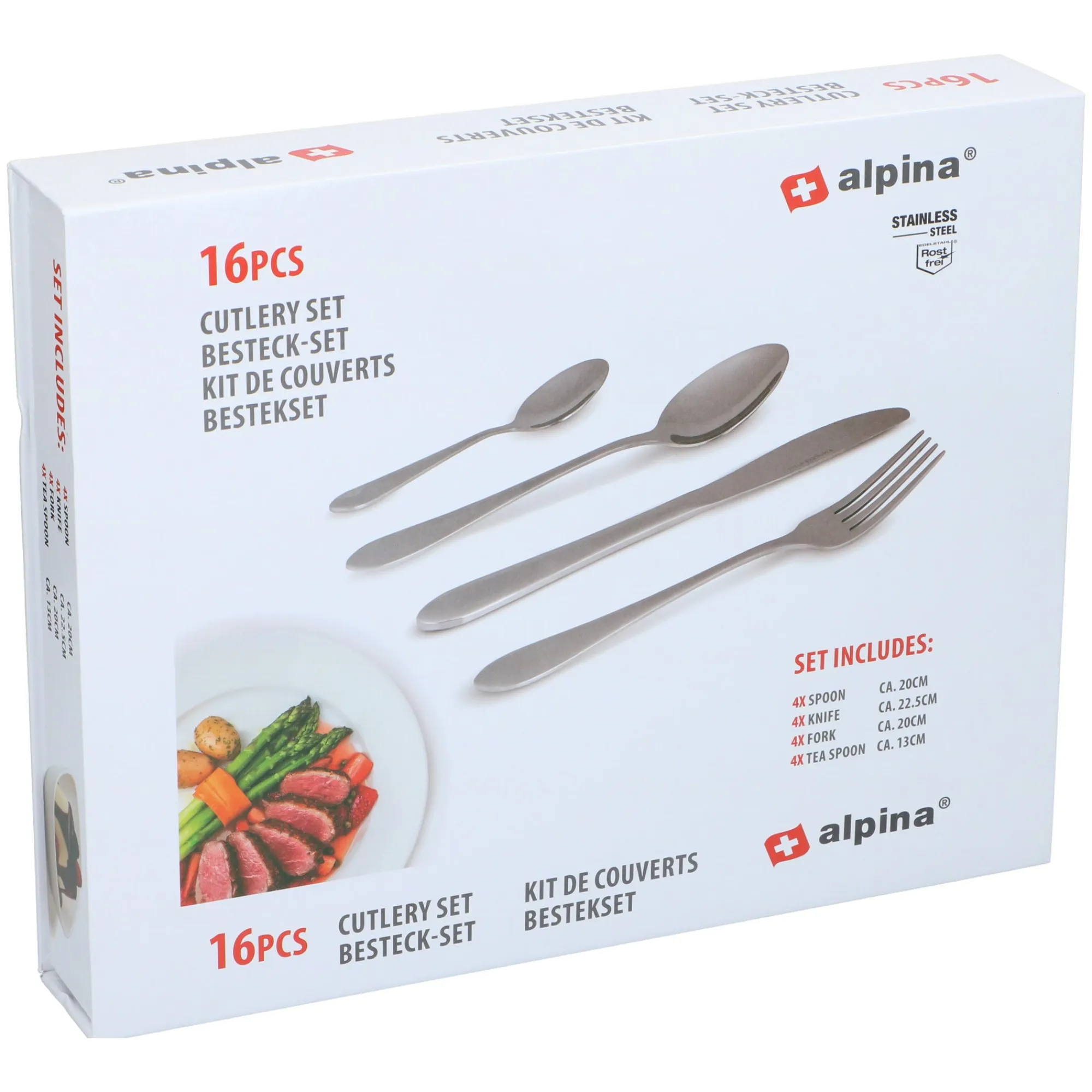 Alpina Koken & Tafelen<Bestekset 16-delig