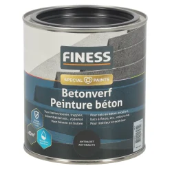 Finess Muurverf<Betonverf acryl antraciet 1454 750
