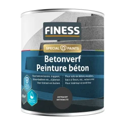 Finess Muurverf<Betonverf acryl antraciet 1454 750