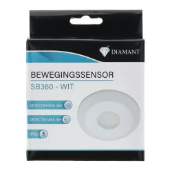 Diamant Binnenverlichting<Bewegingssensor 360° wit