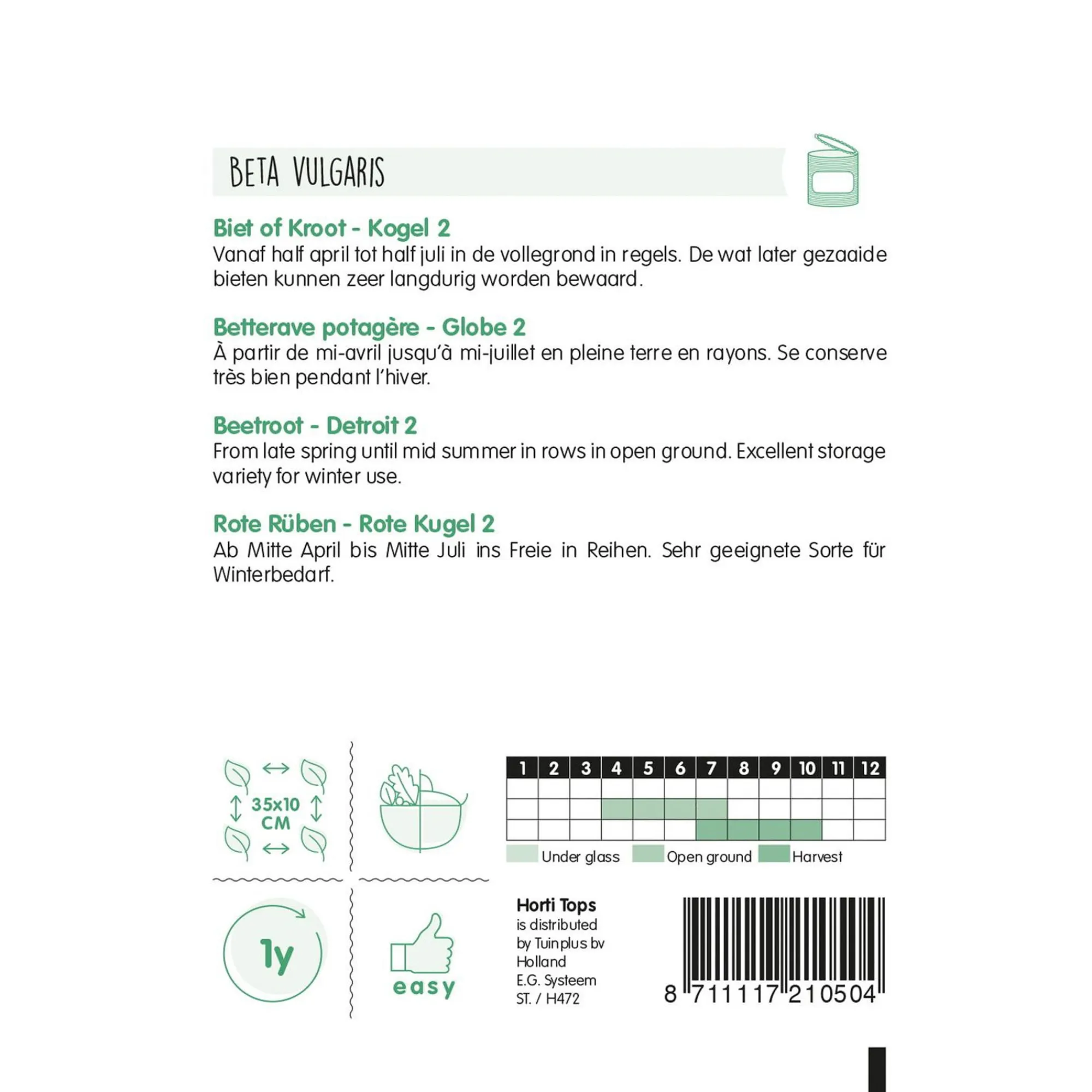 Horti Tops Moestuin<Bieten kogel 2