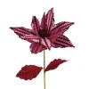 Decoris Kerstdecoratie<Bloem kerstroos roze 60 cm