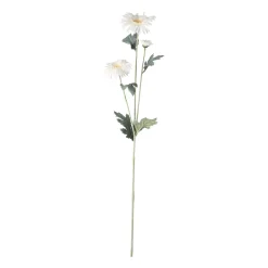 Decoris Kunstplanten En Kunstbloemen<Bloem op steel wit 68 cm
