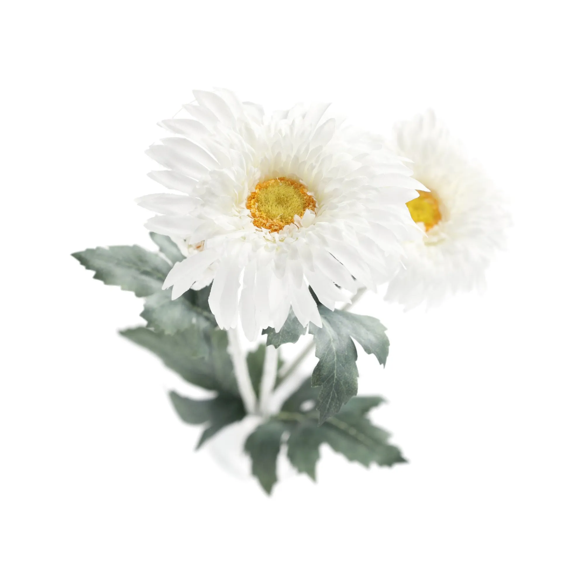 Decoris Kunstplanten En Kunstbloemen<Bloem op steel wit 68 cm