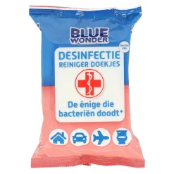 Blue Wonder Schoonmaken<desinfectie-reiniger doekjes 20st