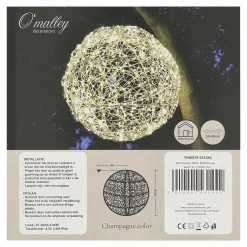 O'malley Kerstverlichting<Bol Quebec 30cm 400LED-ww