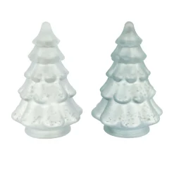 Natural Collections Kerstdecoratie<Boom glas blauw 11 x 17 cm