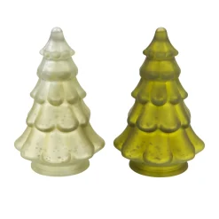 Natural Collections Kerstdecoratie<Boom glas groen 11 x 17 cm