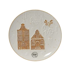 Decoris Kerstdecoratie<Bord ginger 3D Ø26 cm