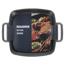 Barbecueaccessoires<Braadpan gietijzer 28x28