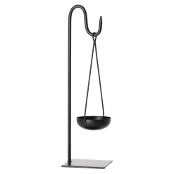 O'malley Woondecoratie|Kaarsen<Brander geurblokjes zwart 38 cm