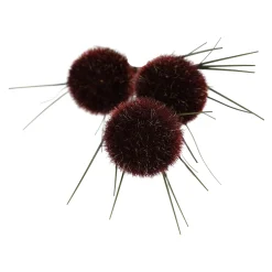 O'malley Kunstplanten En Kunstbloemen<Bruine grasbundel met bol 98 cm