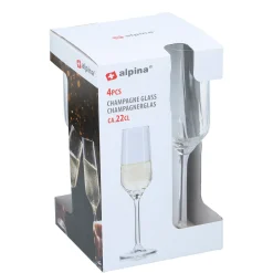 Alpina Koken & Tafelen<Champagneglas 4st