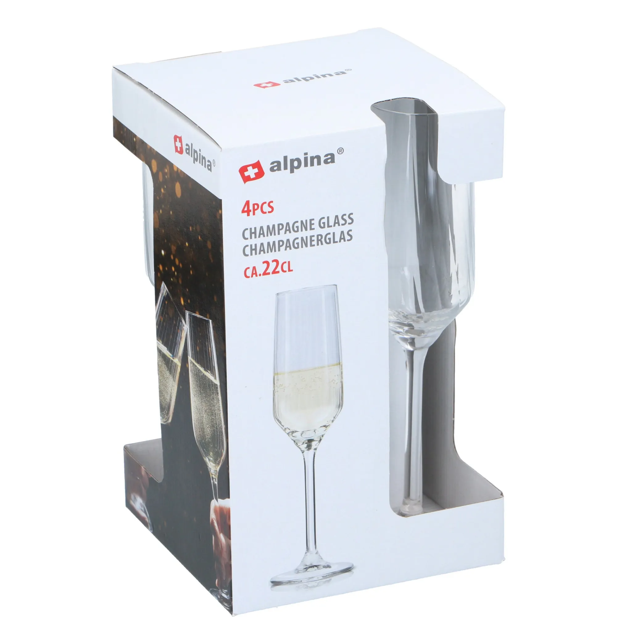 Alpina Koken & Tafelen<Champagneglas 4st