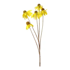 Everlands Kunstplanten En Kunstbloemen<Coneflower geel 92 cm