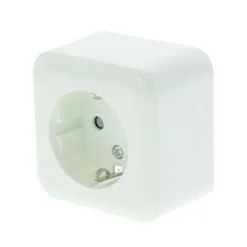 Q-link Schakelmateriaal<Contactdoos 1V Exo OPB RA PW