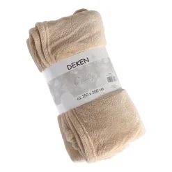 O'malley Plaids En Sierkussens<Coral fleece zand 150 x 200 cm