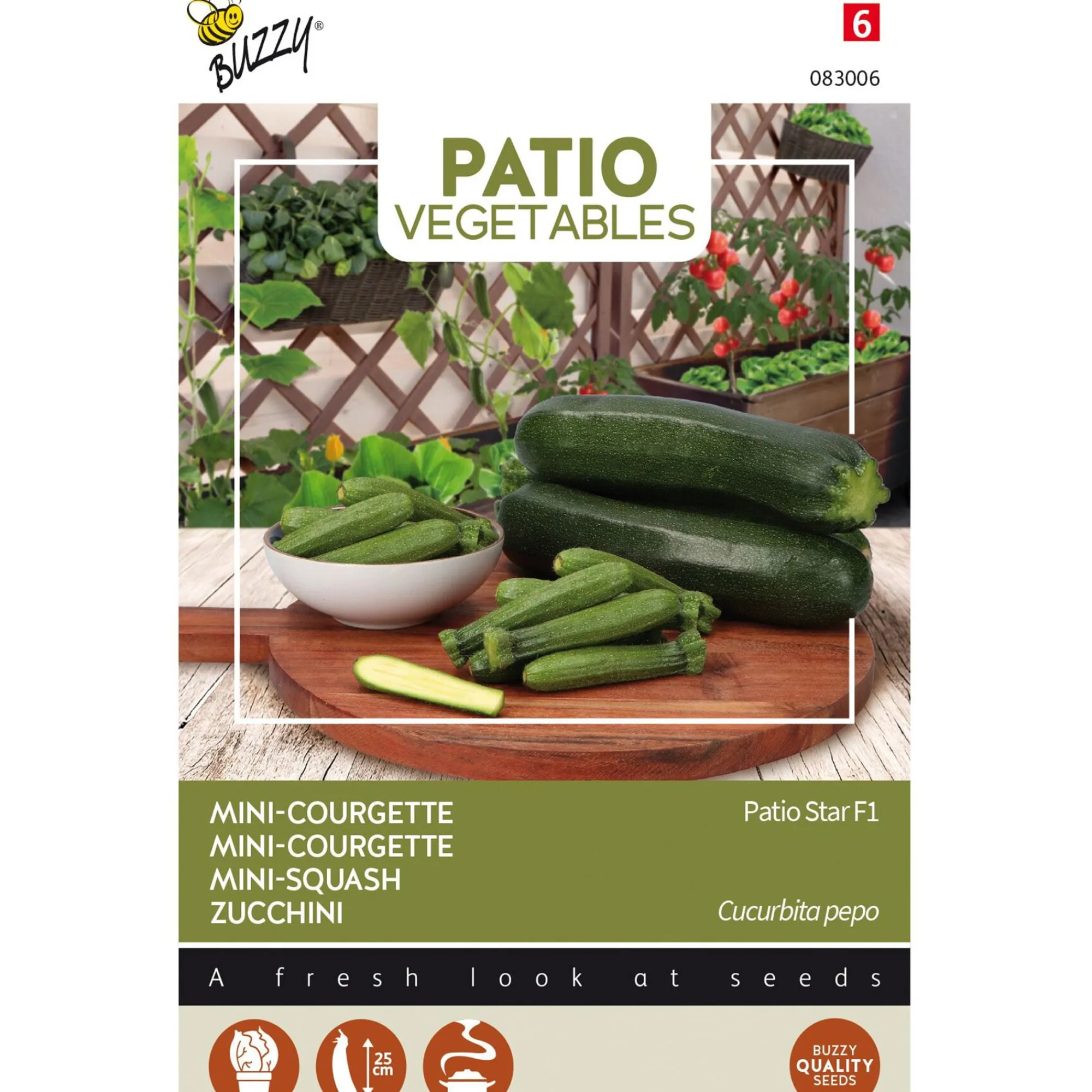 Buzzy Moestuin<Courgette Patio ster F1