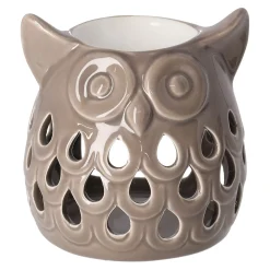 Scentchips Kaarsen<Creascents brander uil taupe 12 cm