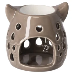 Scentchips Kaarsen<Creascents brander uil taupe 12 cm