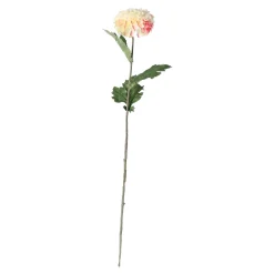Everlands Kunstplanten En Kunstbloemen<Dahlia op steel creme 75 cm