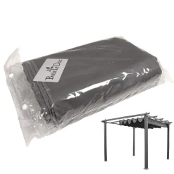 Bois le Duc Overkapping Tuin<Dakdoek pergola Aviano 3x3 m Grijs