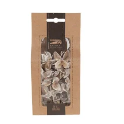Natural Collections Woondecoratie<Deco katoen peul white wash 40G